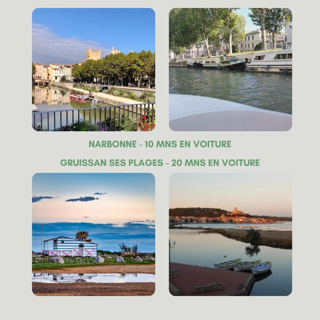 Notre Maison Aux Volets Bleus Ouveillan 외부 사진